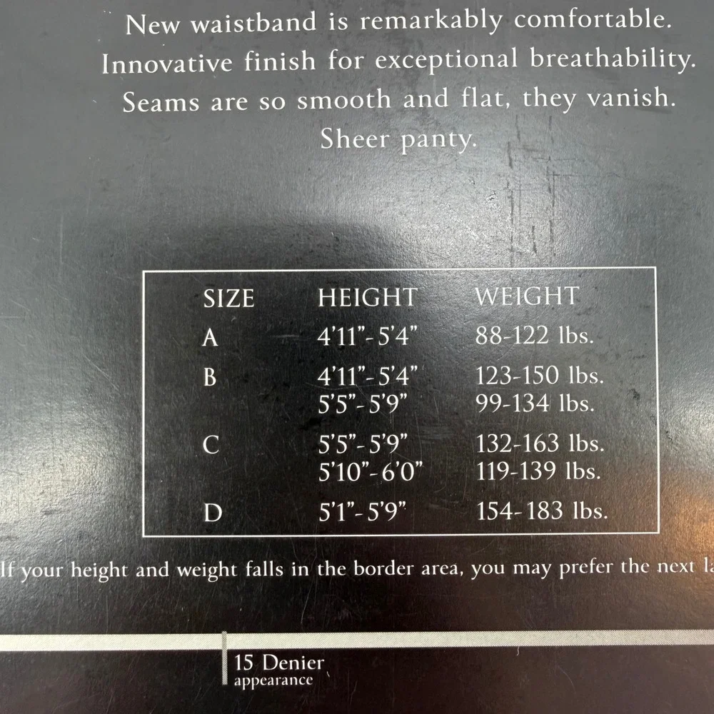 Victoria's Secret Body by Victoria Sheer to Waist Pantyhose Pale Nude Size A NEW